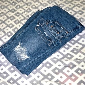 pacsun ripped denim dad jeans